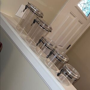 Airtight Clear Food Storage Canister Set